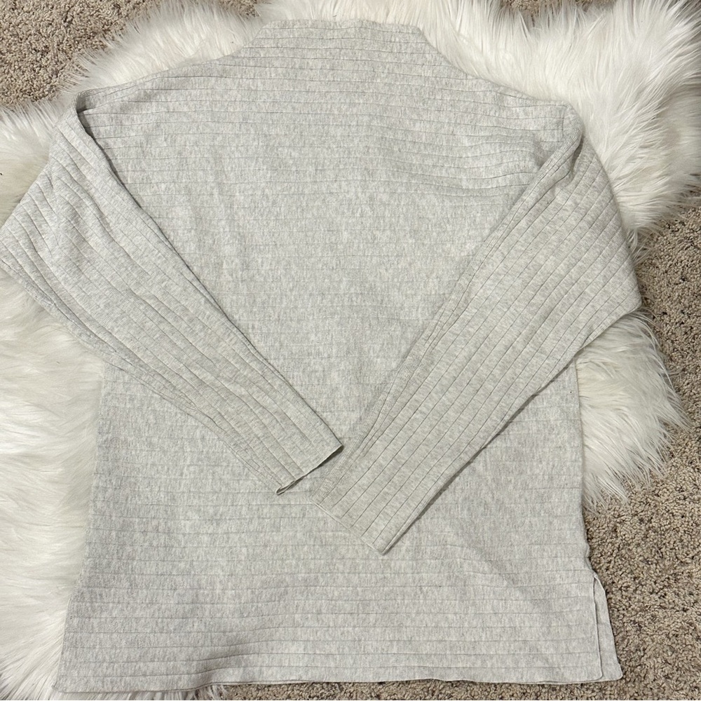 Banana Republic BR Funnel Neck Ribbed Long Sleeve Top